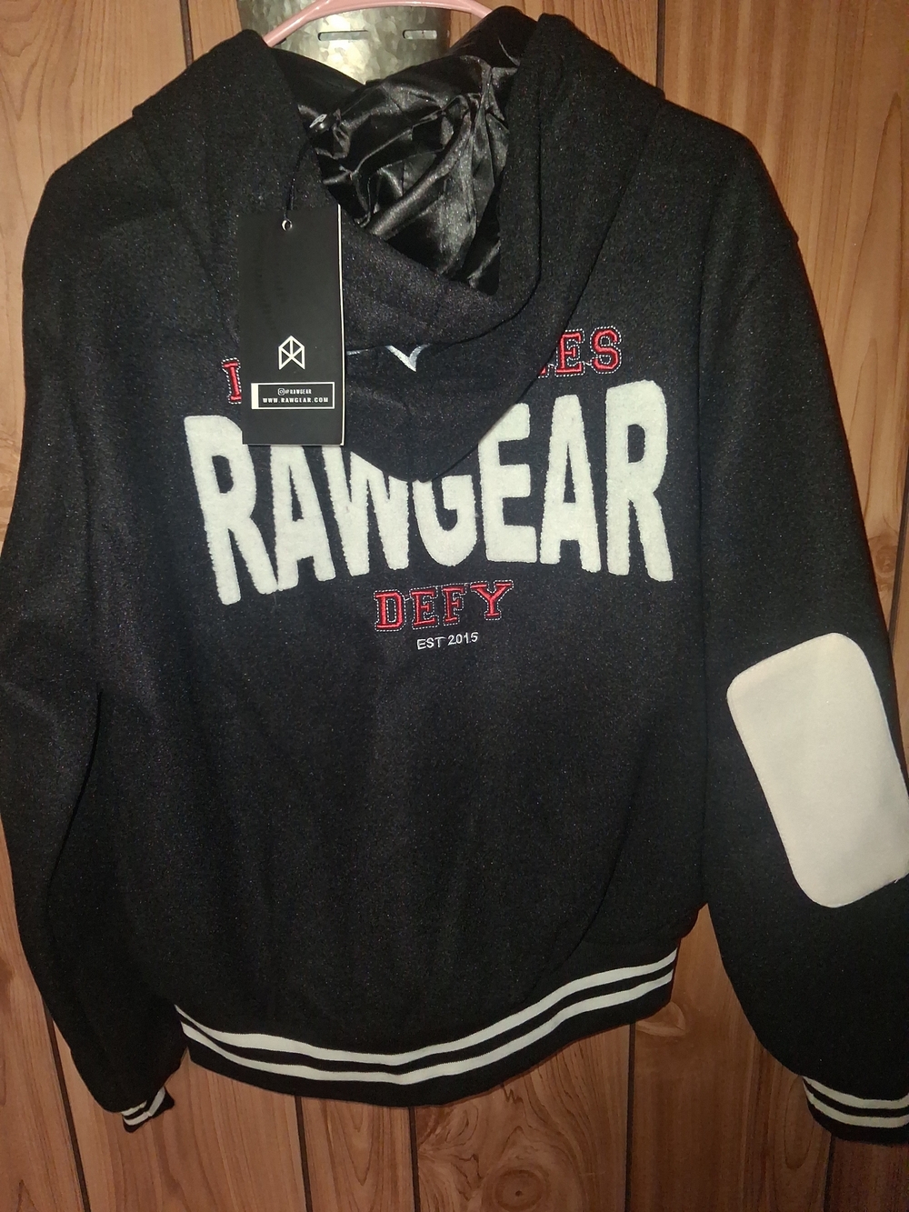 Rawgear Men's Black Varsity Jacket